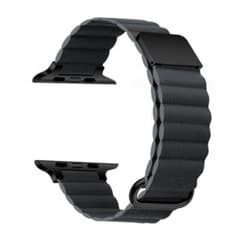 Apple Watch 자석식 PU 가죽 밴드 스페이스 그레이