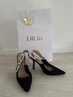 Dior J'Adior スリングバック現行品 23.5　ハイヒール　中古 Dior J'Adior スリングバック現行品 23.5 ハイヒール 中古 - メルカリ