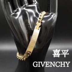 美品✨GIVENCHYジバンシィ、Gロゴ喜平ブレスレット、ヴィンテージ_381 