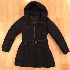 zara ベーシック ダウンコート ネイビーのサムネイル
