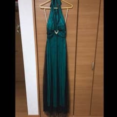 エメラルドグリーンのロングドレス♡キャバ パーティーのサムネイル