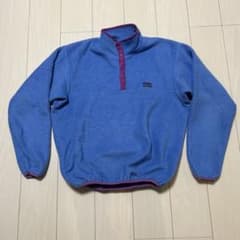 80s パタゴニア シンチラ スナップT 三角タグ フリース 水色 XL 前立て