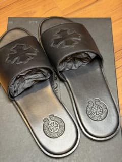 クロムハーツ レザークロスパッチサンダル ホノルル購入正規品 CHプラスパッチ クロムハーツ レザークロスパッチサンダル ホノルル購入正規品 CH