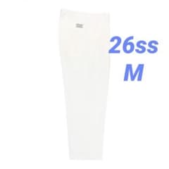 26SS ワコマリアDOUBLE PLEATED CHINO TROUSERS白 - メルカリ