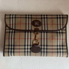 【美品】【Burberry's 】チェック柄 クラッチバッグのサムネイル
