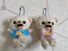fafa 봉제 인형 열쇠 고리 핑크 블루 곰 곰 파파