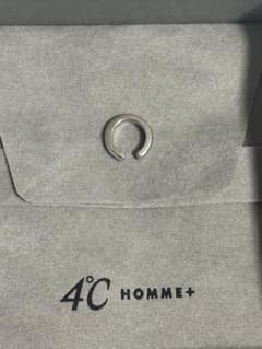 4℃HOMME+ (Yondoshi Homme Plus) Silver Ear Cuff / Single Earring <M Size>