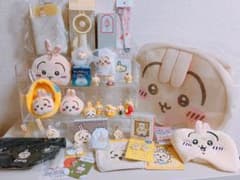 치이카와 토끼 35점 세트 세탁 소다 파우치 소프비 피규어
