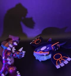 ポケモンプラモコレクション カイオーガ グラードン 塗装品 完成品