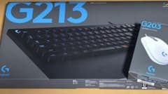 Logicool G213 ゲーミングキーボード 　　　　G203 マウス　白のサムネイル