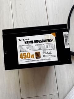 玄人志向 KRPW-BK450W/85+ 450W 電源ユニット 80PLUSのサムネイル