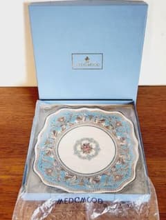 箱つき ウエッジウッド フロレンティーン 青色 ターコイズ スクエア