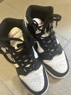 NIKE Dunk High Black White スニーカーのサムネイル