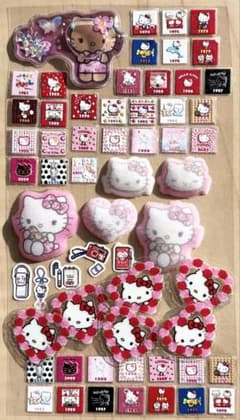 ハローキティーちゃん はろーきてぃーちゃん 年代別デザイン ぷっくりシールセットのサムネイル