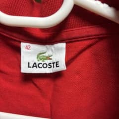 LACOSTE レッド ポロタンクトップ 42のサムネイル