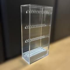 無印良品 アクリルネックレス・ピアススタンド ベロア内箱仕切リング用付きのサムネイル