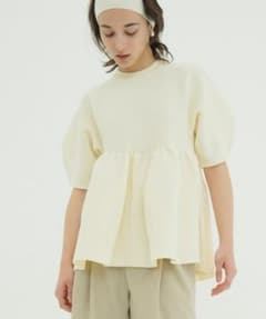 PEPLUM HALF SLEEVE KNIT TOPSのサムネイル