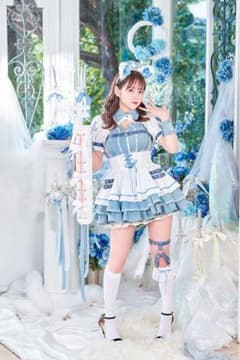 マリームーン　フローラチュチュランジェリーキャット　ホワイト×ブルー Blue Mini Max 専用プレフィルター（ライムストーンベージュ