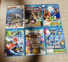 wii + wiiU ソフト6個　まとめ売り(バラ売り不可)のサムネイル