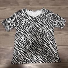 Graceful Days ゼブラ柄 半袖Tシャツ M