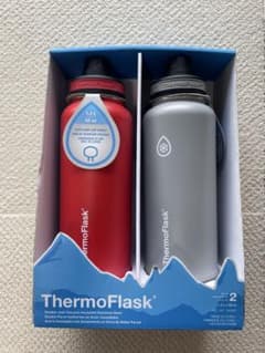 新品ThermoFlask 真空断熱水筒　1.2L 2本セット コストコのサムネイル