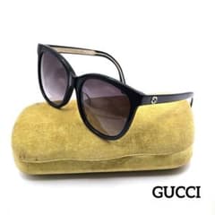 GUCCI サングラス GG0082SK ブラック×ゴールドカラー - メルカリ