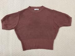 ニット　ピンクベージュ　ショート丈　ディーホリックのサムネイル