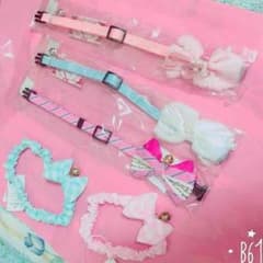 ♡猫ちゃん首輪♡4個セットのサムネイル