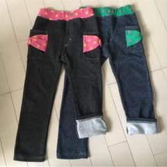 最終価格！★110・裏起毛パンツセット★のサムネイル