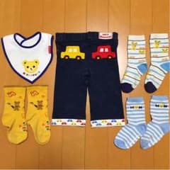 最終値下げ！ミキハウス☆プッチースタイ 靴下 スパッツ 5点セットのサムネイル