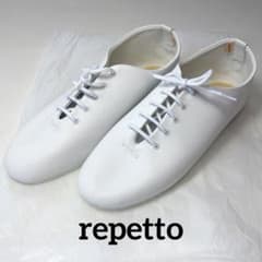 美品✨repetto Jazz ジャズ レザーシューズ ホワイト IENA 37 - メルカリ