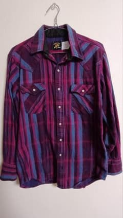 80's KEY Saddle King Westernネルシャツのサムネイル