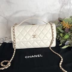 CHANEL シャネル【極美品】がま口 チェーンウォレット ココハンドル CHANEL シャネル【極美品】がま口 チェーンウォレット ココハンドル