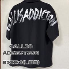 人気デザイン】GALLIS ADDICTION オープンシャツ黒 3(L相当) - メルカリ