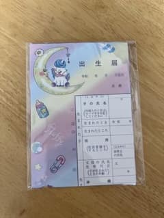 【未開封】　ECONECO   絵子猫　出生届　２枚のサムネイル