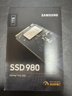 Samsung SSD 980 1TB NVMe M.2 SSDのサムネイル
