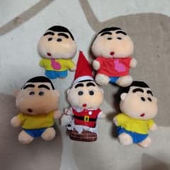 レトロ クレヨンしんちゃん ぬいぐるみ5体まとめ売り - メルカリ