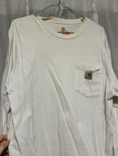 Carhartt ホワイト 長袖Tシャツ Sサイズのサムネイル