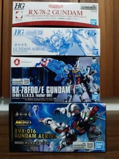 MGSD HG ガンダムエアリアル　クリアカラー　グラスフェザー装備