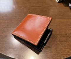 ichi オーダーメイド 二つ折り財布 柿渋染め 本革 ハンドメイド ichi オーダーメイド 二つ折り財布 柿渋染め 本革 ハンドメイド - メルカリ