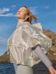 emmi ipsa 袖タックボリュームブルゾン エミ emmi 【IPSA/emmi】袖タックボリュームブルゾン （WHT