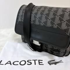 未使用級✨ラコステ モノグラム フラップ メッセンジャーバッグ 