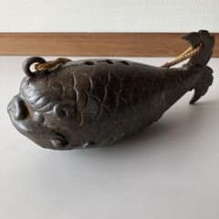 古民具】自在鉤 魚形 鯉 囲炉裏飾り 骨董品 アンティーク - メルカリ