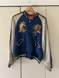 vintage スカジャン　スーベニア　ジャケット　虎 speed zip vintage スカジャン スーベニア ジャケット 虎 speed zip - メルカリ