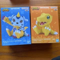 デジモンアドベンチャー　SOFVIMATES ガブモン　アグモン　フィギュア