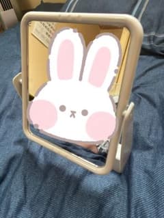 卓上スタンドミラー ホワイト 折りたたみ式 - メルカリ