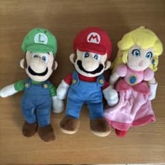 スーパーマリオ ぬいぐるみ 3体セット マリオ ルイージ ピーチのサムネイル