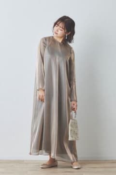 Kaene/ラメシャンブレードレス　グレージュのサムネイル