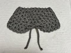 ＊ハンドメイド＊　手編み　かぎ針編み　ティペット　ショート　マフラー　リフ編みのサムネイル