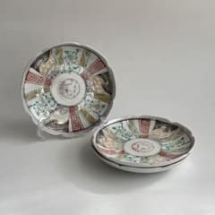 蔵出し 骨董 古伊万里 伊万里 色絵 金彩 陶磁器 蚤の市 アンティーク